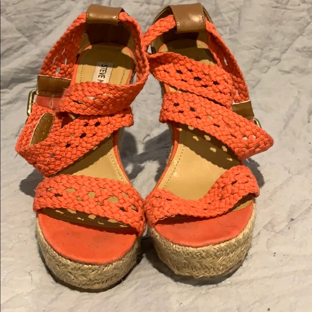 Steve Madden Coral Wedge Espadrilles- Ankle Strap